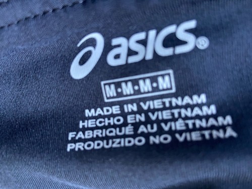 Asics Shorts Women Medium Black Purple Pink Stretch Elastic Waist Athletic Lined - Picture 3 of 5