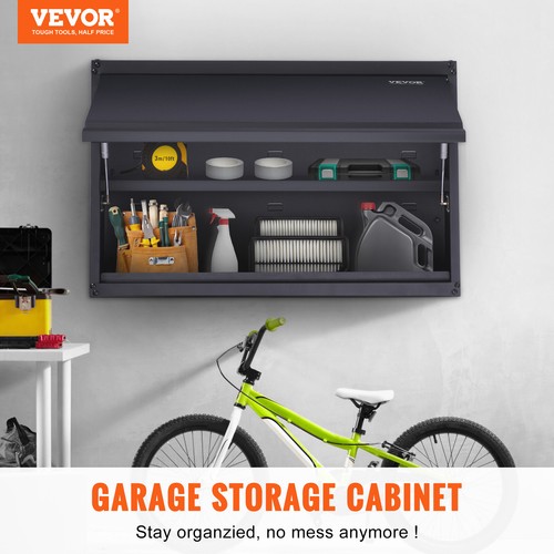 VEVOR Wall-Mounted Metal Storage Cabinet with Adjustable Shelf 54 kg per Shelf - Picture 2 of 12
