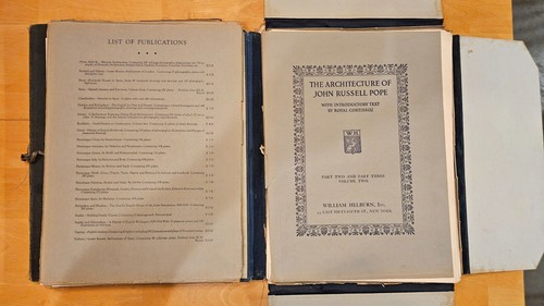 The Architecture of John Russell Pope Vintage 1920s 3-Volume Set William Helburn - Picture 8 of 15
