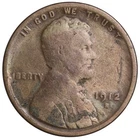1912-S FULL DATE Lincoln Wheat Cent Penny CULL / AG / HOLE FILLER