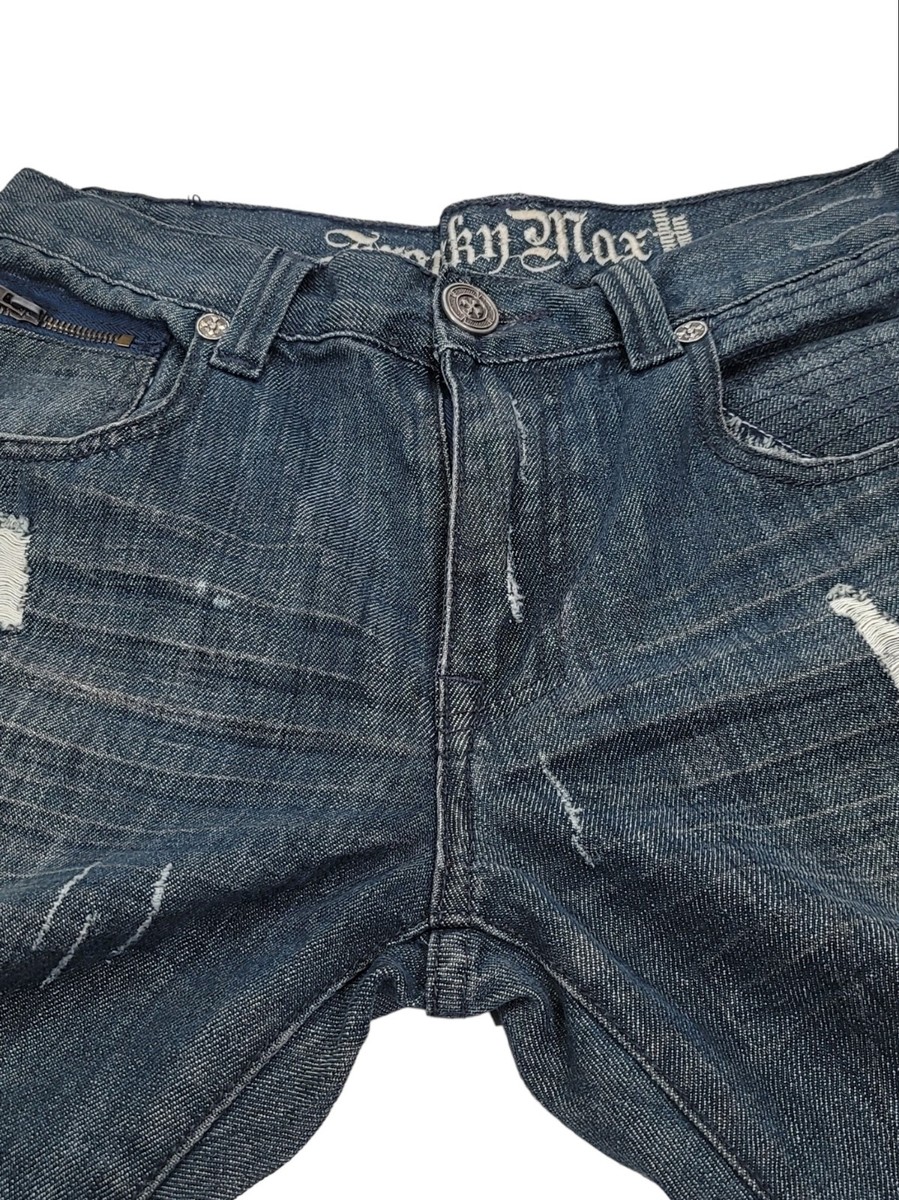 FRANKY MAX Men's Jean, Blue Denim Jeans Size 32 X 30