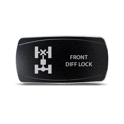 CH4x4 Rocker Switch Front Diff Lock  Symbol -  Horizontal - Blue LED