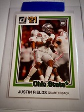 2021 Chronicles Donruss JUSTIN FIELDS #33 Retro Rookie Green Parallel