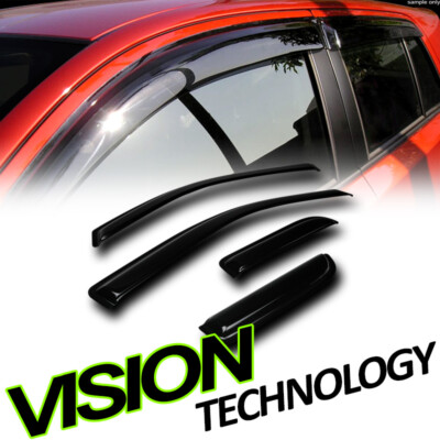 Rain/Wind Smoke Guard Shade Deflector Window Visors For 04-14 F150 Extended Cab