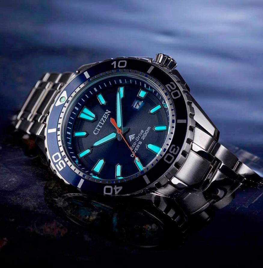 Citizen Promaster Diver Men's Watch Blue Dial Silver Tone Citizen Promaster Diver Men's Watch Blue Dial Silver Tone