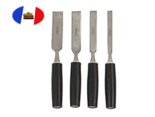 X4 Ciseau à Bois Menuisier - 8 mm / 12 mm / 16 mm / 20 mm