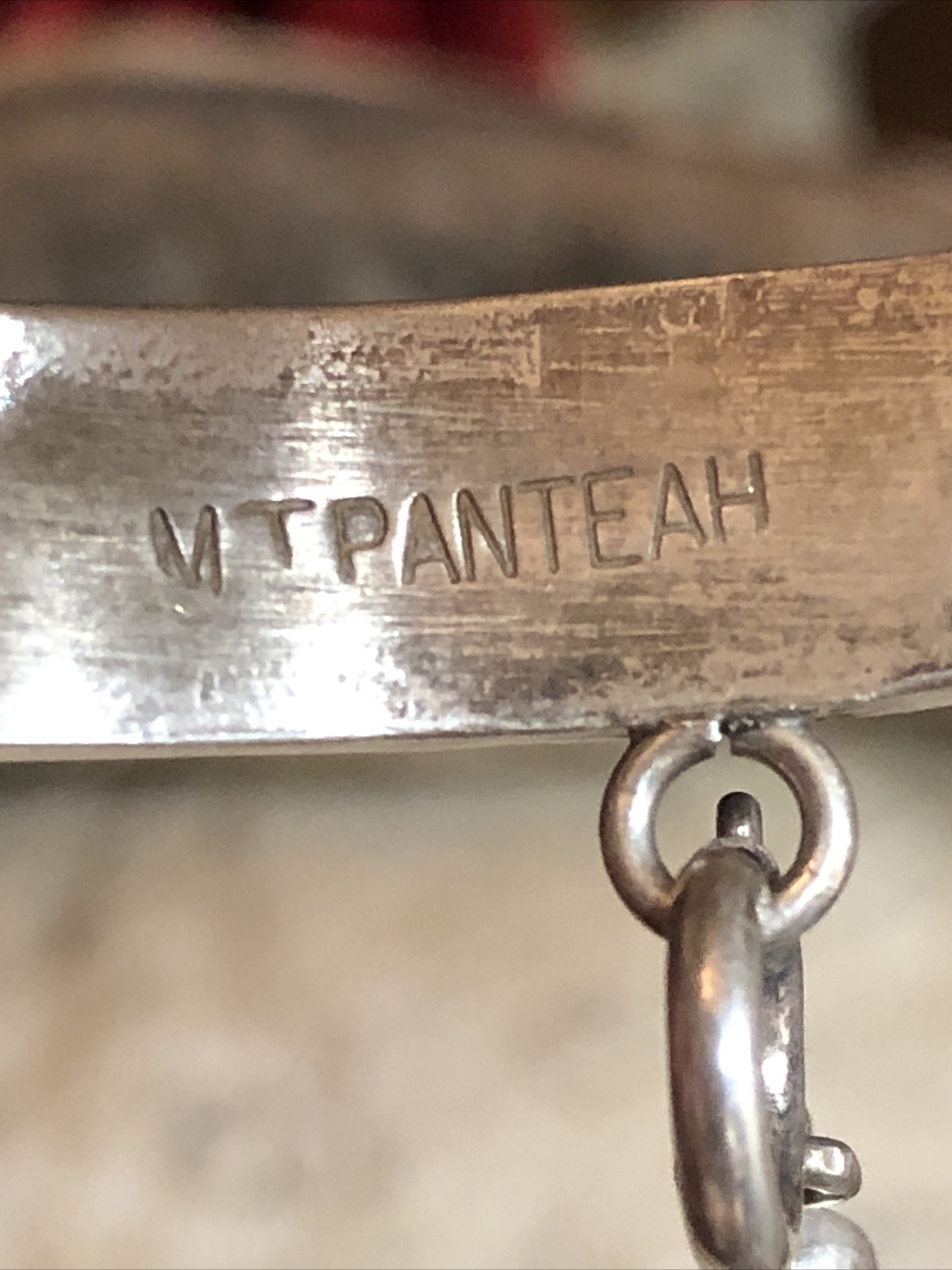 MARTIN  & ESTHER PANTEAH ZUNI Sterling Coral Mala… - image 7