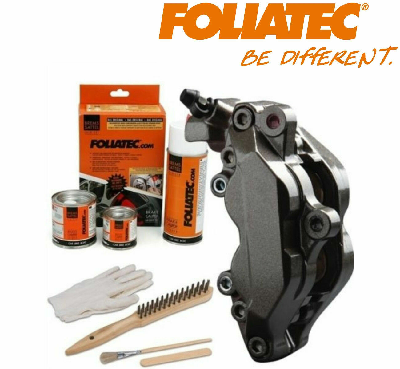 Peinture tambour de frein Foliatec carbone metallise haute resistance