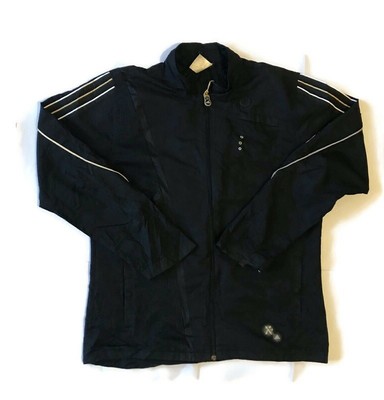 black zip up track jacket