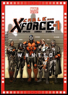 2013 Upper Deck Marvel Now! ''CUTTING EDGE COVER'' Card #115...CABLE AND X-FORCE