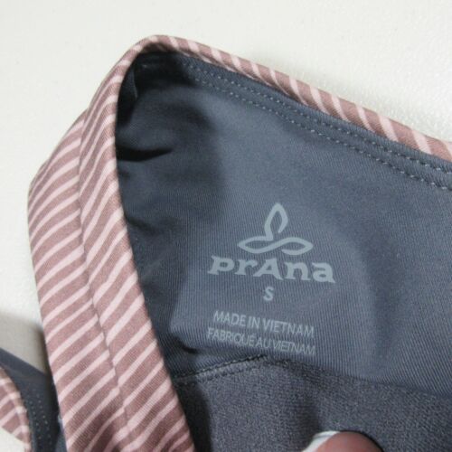 prAna womens beige an brown striped Locano bra tank top S NWT - Picture 6 of 8
