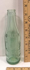 VINTAGE EMBOSSED BOTTLE QUALITY BRAND SODA WATER ASHEVILLE NC COCA COLA BOTTLING