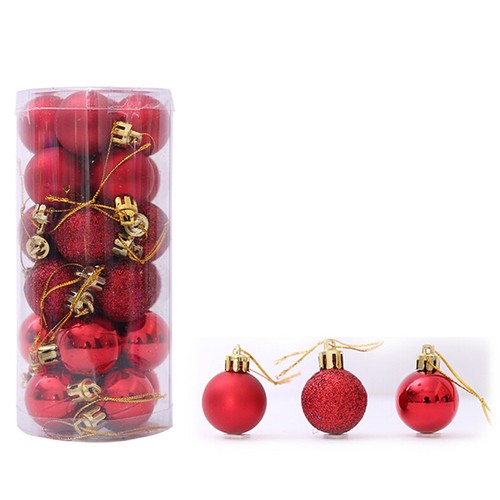 24-PCS-Christmas-Tree-Ball-Baubles-Party-Wedding-Hanging-Ornament-Supplies-New