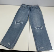 Rewash Womens High-Rise Distressed Light Wash Jeans Size 9/29