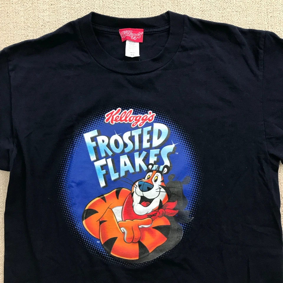 Camisa DE COLECCIÓN Tony The Tiger Frosted Flakes Para Hombres Mediana Kellogs Cereal Promo Y2K Foto 4 de 4