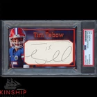 Tim Tebow signed Cut 3x5 Custom Card PSA DNA Slab Football Auto C3010