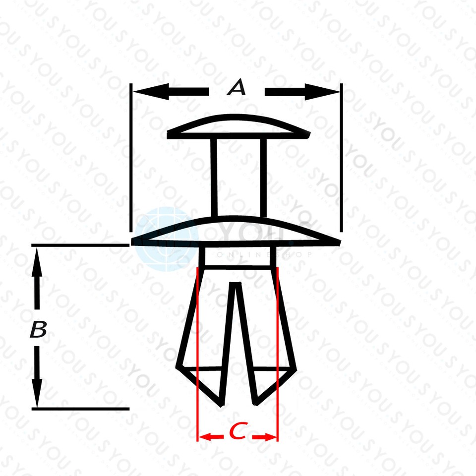 20 X You.S Paraurti Montaggio Rivetti Lochø 8 MM Per Ford GM Chrysler - Foto 5