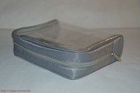 Md Formulations Gray & Clear Makeup Bag Case Pvc Polyester 6.5 X 5.5 X 2 Md Formulations Gray & Clear Makeup Bag Case Pvc Polyester 6.5 X 5.5 X 2