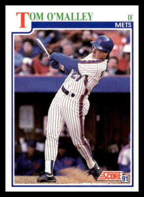 IMEL❤︎ 1991 Score Tom O'Malley #439 New York Mets Baseball Card | eBay