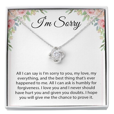 I'm Sorry Gift For Wife Necklace, Sorry Gift for Girlfriend, Forgiveness