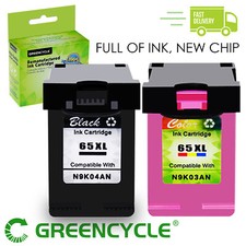 65XL 65 XL Black / Color Ink Cartridge For HP Deskjet 2652 2655 3752 3755 3758