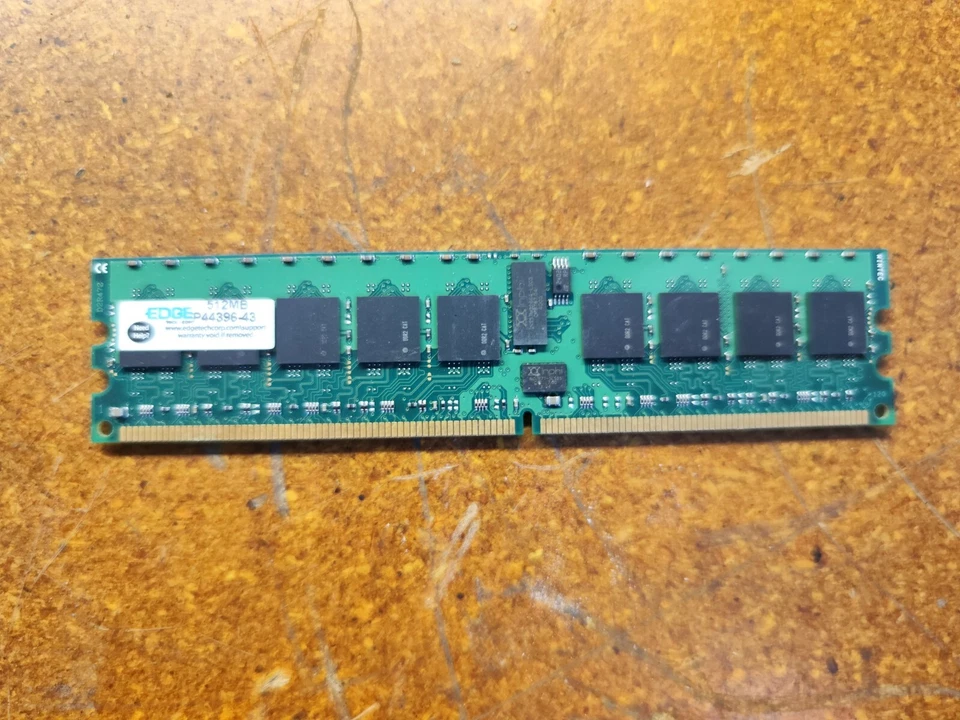 512MB EDGE Tech DDR RAM PC2700U 333MHz P44396-43 memory module 184-Pin - Image 4 of 4