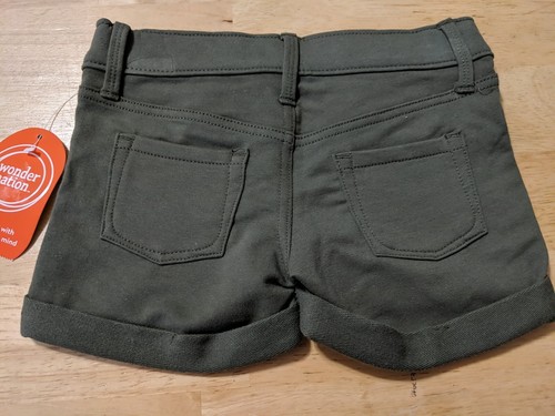 New Girls Size 4-5 French Terry Cloth Shorts By Wonder Nation - Picture 2 of 2