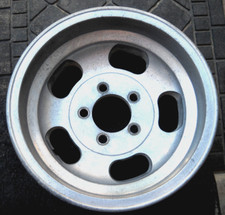 Vintage 14x7 Aluminum 5 Slot Mag Wheel. 5 Lug X 4.5 Bp. 3-14 Backspace.