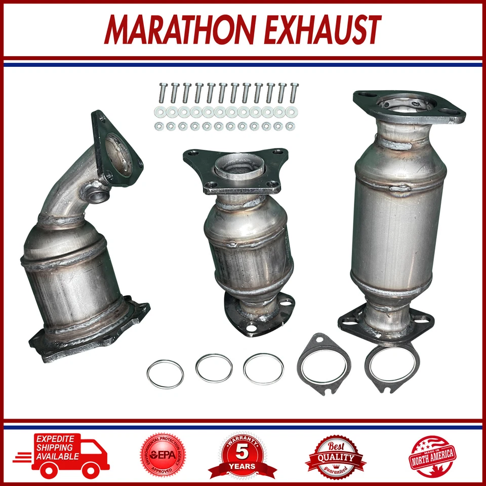 FULL Catalytic Converter Set For 02-04 Infiniti I35 | 02-03 Nissan Maxima 3.5L - Изображение 3 из 3