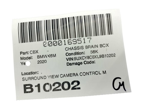 2020 - 2023 BMW X6 G06 OEM SURROUND VIEW CAMERA CONTROL MODULE UNIT 0263008080 - Picture 15 of 15