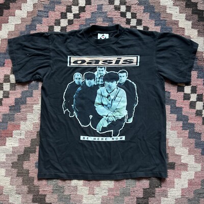VTG OASIS Shirt 1997 Be Here Now - Boot Parking Lot - Blur Verve RARE 90s