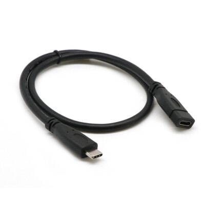 USB 3.1 Type C Male to Type-C USB Female Extension Cord Sync & Charging  0.3M 
