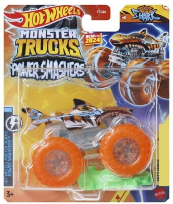 TIGER SHARK - Power Smashers Monster Trucks Hot Wheels Mattel Auto Diecast 1:64