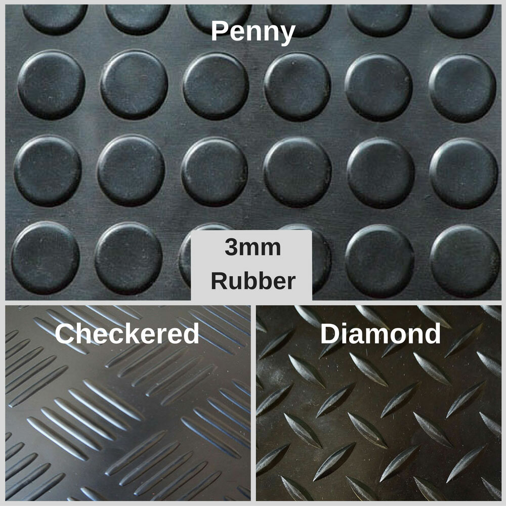 Heavy Duty Rubber Matting Garage Flooring 3mm or 4mm Roll Mat Van Car Lorry eBay