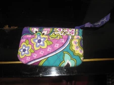 Vera Bradley Iconic Zip Mini Coin Purse Wallet