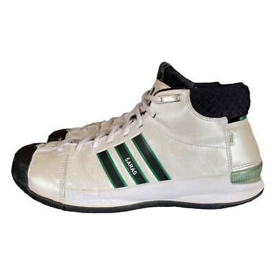 Adidas TS Pro Model SARAS 2008 Mid Top White Green 677834 Men's UK EU  40 UK