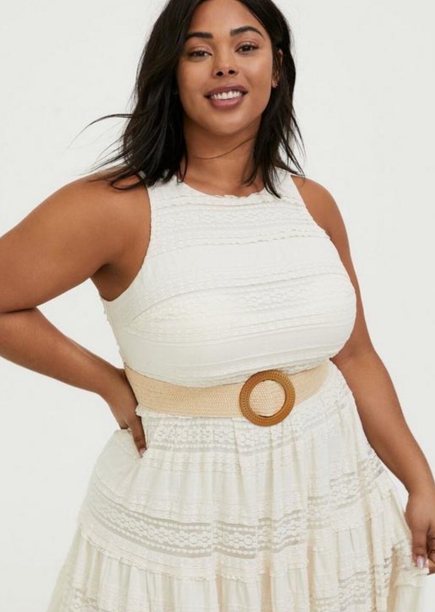 Torrid ~ Ivory Lace Tiered Maxi Dress ~ Size 16 ~ NWT | eBay