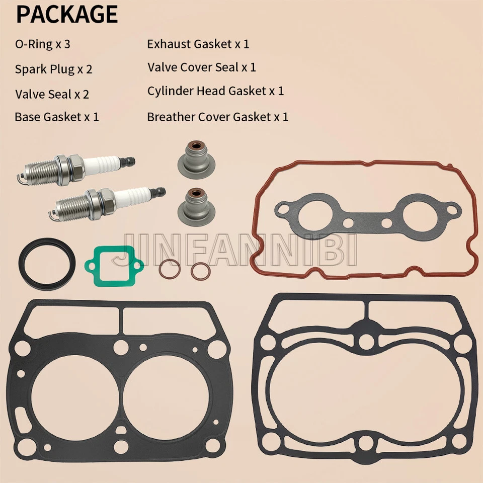 Top End Cylinder Gasket Kit & Spark Plug for Polaris RZR 800 RZR S 800 2011-2014 - Image 4 of 4