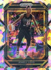 2023 Panini Prizm WNBA JEWELL LOYD #43 CRACKED ICE PRIZM STORM