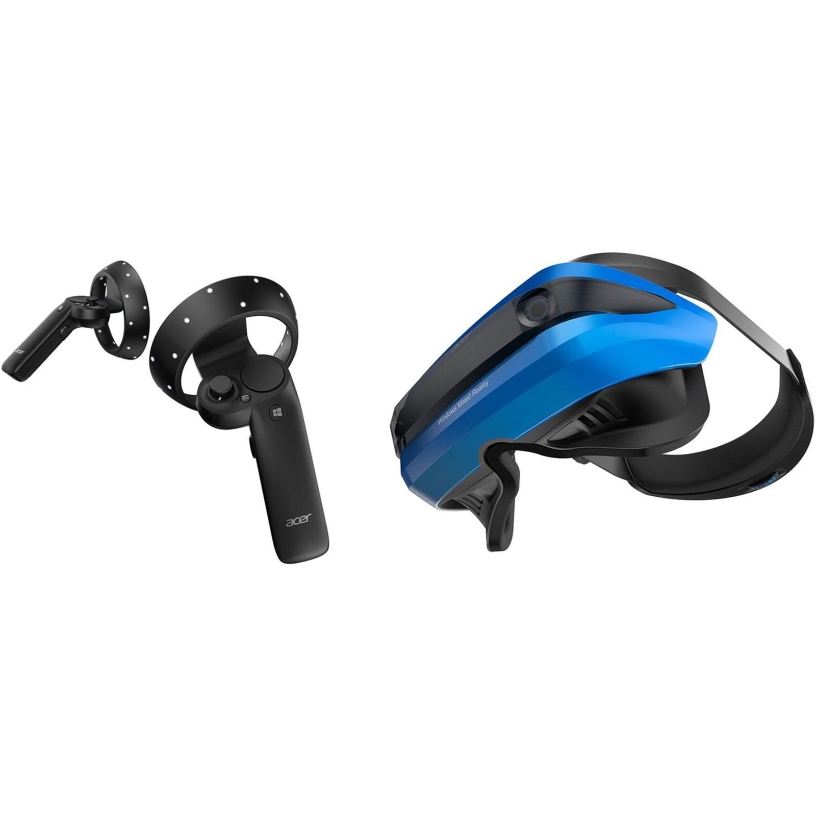 Used Acer Mixed Reality Headset with Two Controllers for Sale-image