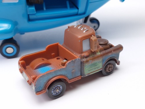 Disney Pixar Cars Le Roi Dinoco Hélicoptère Grand avec Son TESTÉ *LIRE* - Photo 5 sur 14