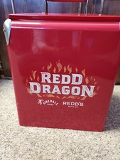 Outdoor Distributor Red Metal Retro Cooler Fr...