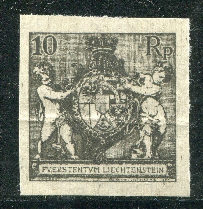 Liechtenstein Scott #59 SBK #50 BLACK PRINT