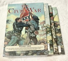 THE CIVIL WAR 3 Book Set: Commanders Battlefields Fighting Men, William C Davis