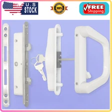 Sliding Patio Door Handle Set with Mortise Lock, Suitable for Sliding Glass P...