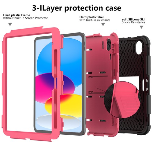For iPad 10th Mini6 8th Air4 5 10.2 Pro 11 10.5 Shockproof Hard Stand Case Cover - Picture 41 of 90