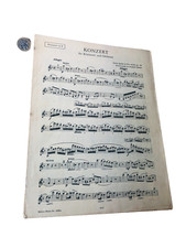 Sheet Music Concert Konzert in B Papers Vintage ra