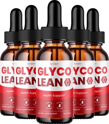 (5 Pack) Glyco Lean Liquid Drops   GlycoLean Drops Extra Strength Natural Blend