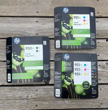 HP 950XL Black  951XL Color Genuine Ink Cartridge Combo Lot Cyan Magenta Yellow