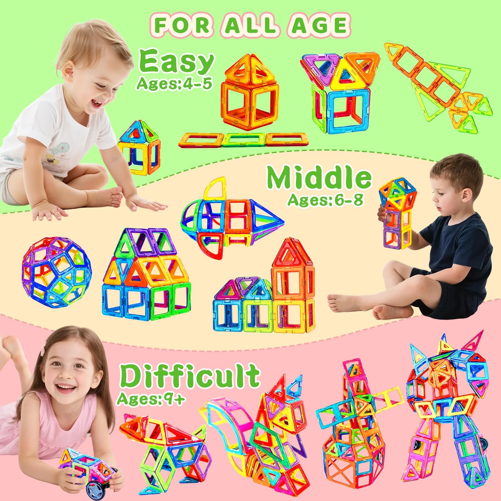Jeu de construction magnétique enfant pour stimuler la concentration sans écran